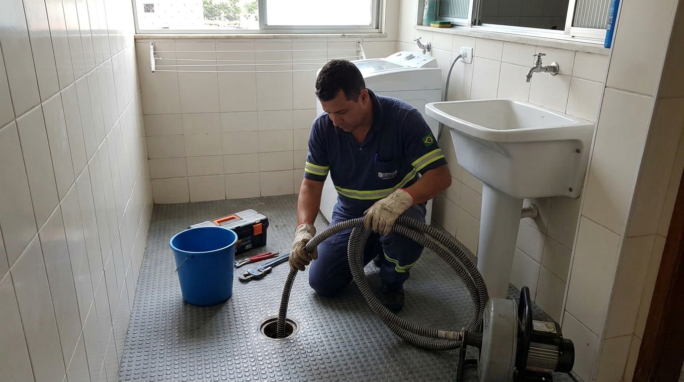 Desobstrução na Cozinha em Cotijuba, Belém‑PA