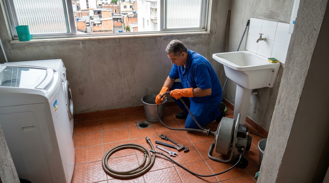 Limpeza Profunda de Ralos em Cotijuba, Belém‑PA
